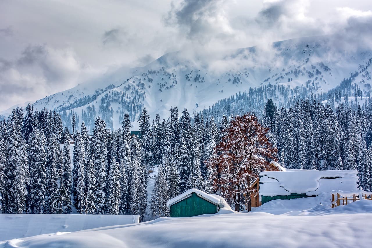 Gulmarg snow-covered meadow